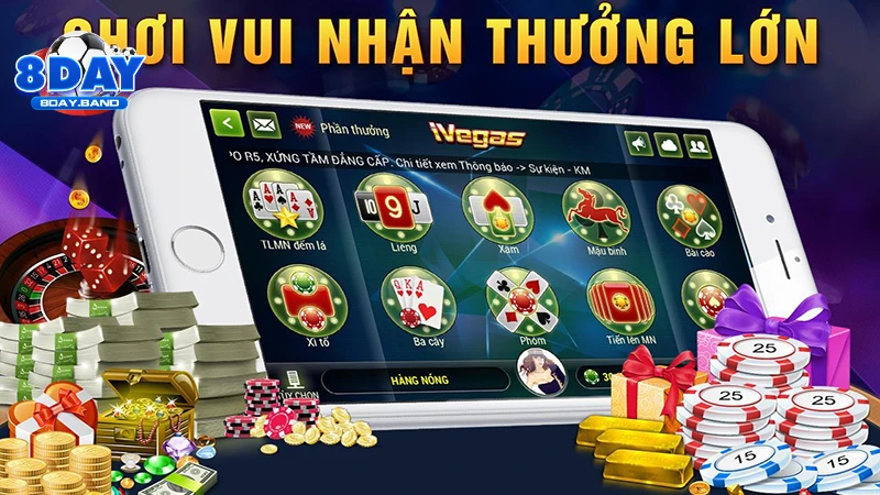 Ưu điểm nổi bật của game bài tại nhà cái 8DAY