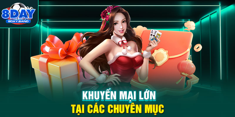 Khuyến mại lớn tại các chuyên mục 